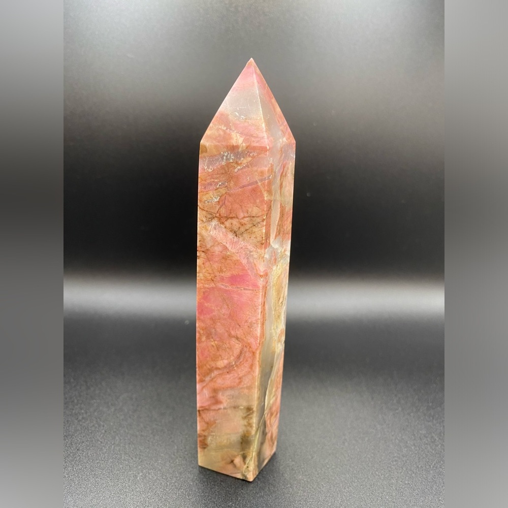 5.6 in Rhodonite w/ Quartz Tower